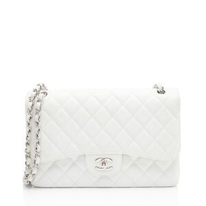 Chanel Caviar Leather Classic Jumbo Double Flap Bag